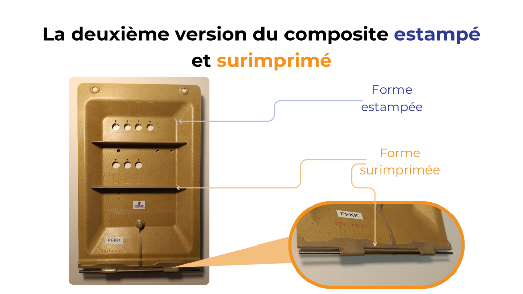 estampage et surimpression composites verre et PEEK